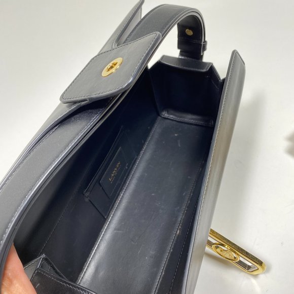 LANVIN Black 'Pencil Bag' in Calf - Picture 8 of 14